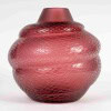 Lalique France – Vase Serpent Cristal Rouge Neuf En Coffret 13