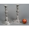 Orfèvre P.F.A. TURQUET – Paire de bougeoirs argent Louis XV – XIXe 44