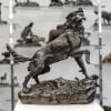 Sculpture – Chienne Setter « MISS » , Arthur Marie Gabriel Comte du Passage (1838-1909) – Bronze 16