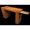 Bureau en noyer et placage de noyer de forme rectangulaire des années 1930 14