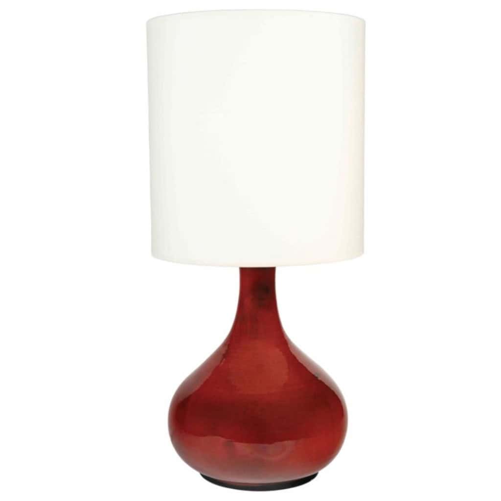 Lampe de table de 1970 en céramique émaillée de la Maison Roche 3