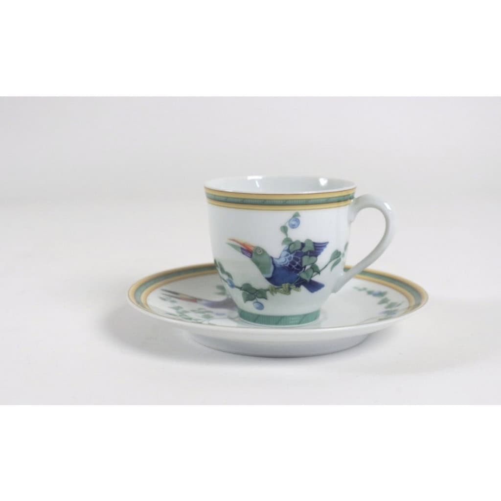 HERMÈS « LES TOUCANS » Six tasses à café 4