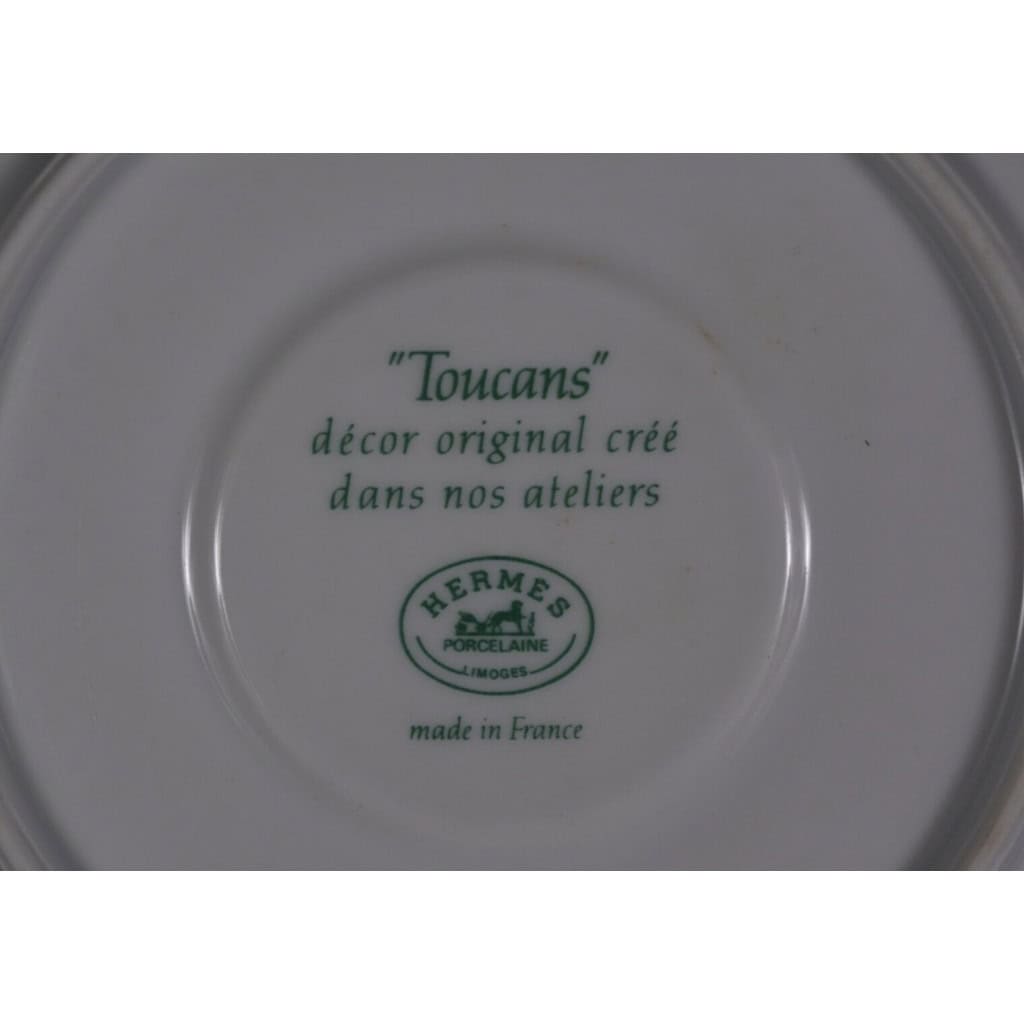 HERMÈS « LES TOUCANS » Six tasses à café 5