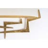 1970 Paire d’appliques murales en fer forgé martelé et opaline par Maison Roche 12