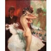 DOMERGUE Jean Gabriel Tableau XXè Siècle La loge de la danseuse Huile Sur Isorel Signée Figure dans les archives de Mr Noé Willer 12