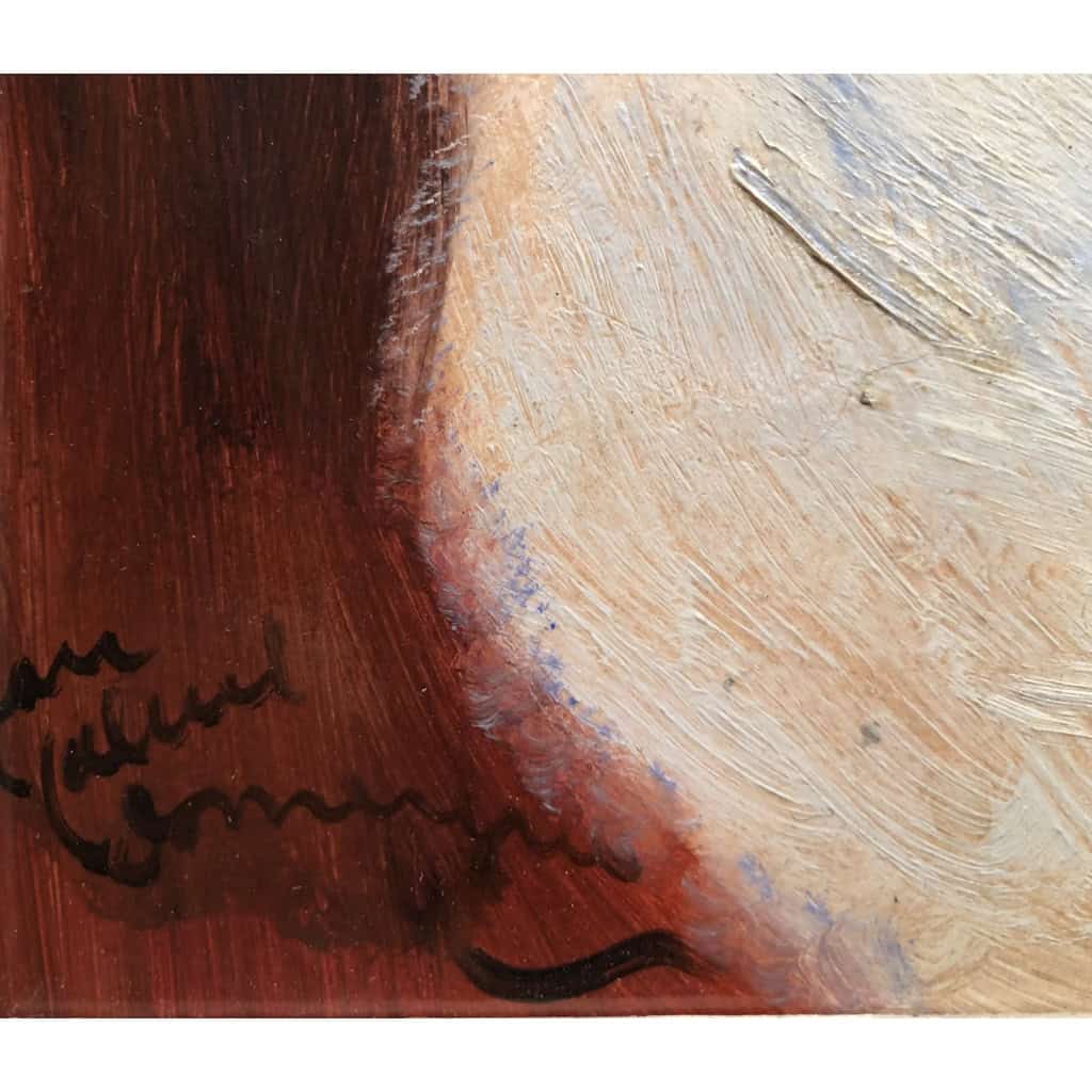 DOMERGUE Jean Gabriel Tableau XXè Siècle La loge de la danseuse Huile Sur Isorel Signée Figure dans les archives de Mr Noé Willer 6