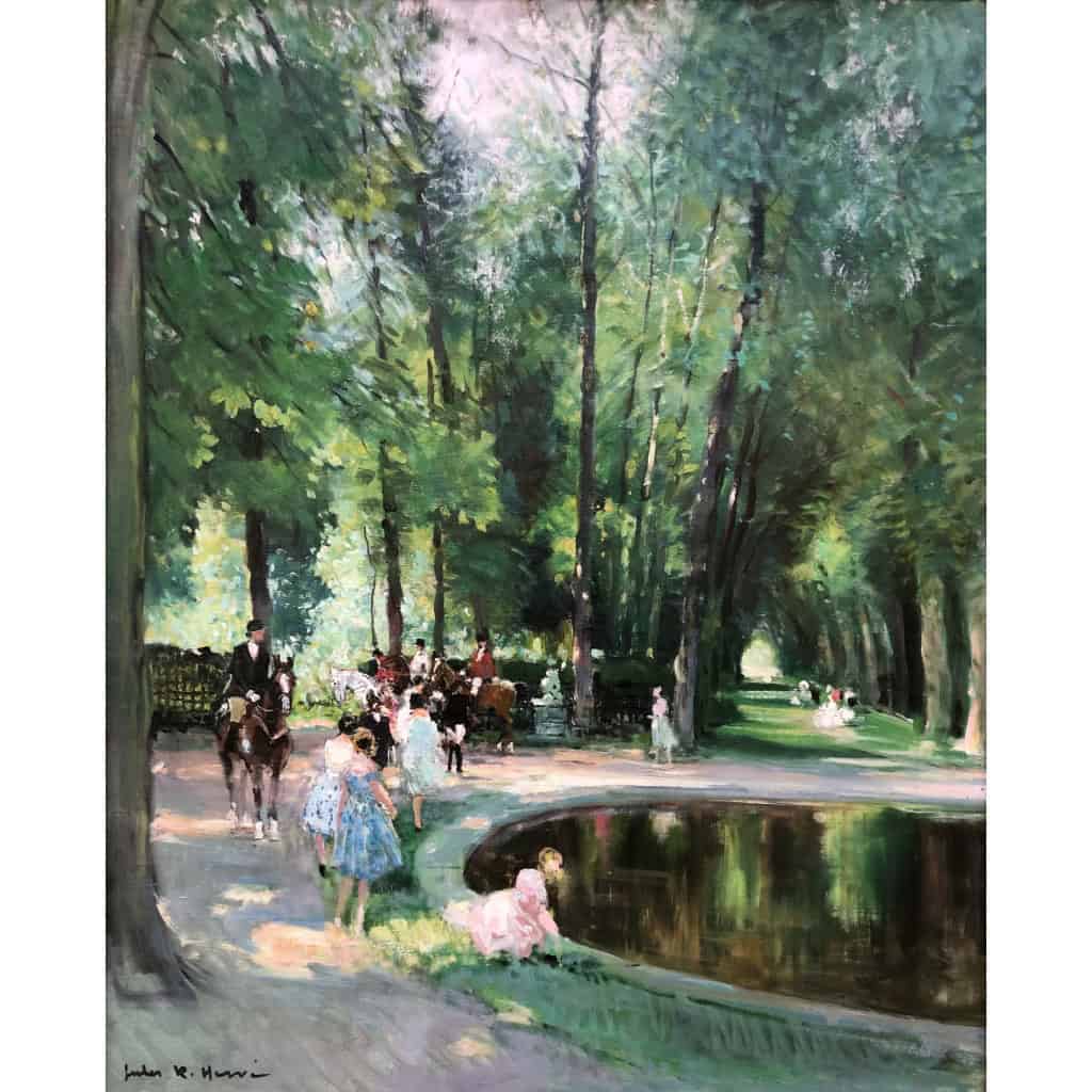 Herve Jules Langres Promenade à Blanchefontaine Huile Toile Signée Certificat D’authenticité 10
