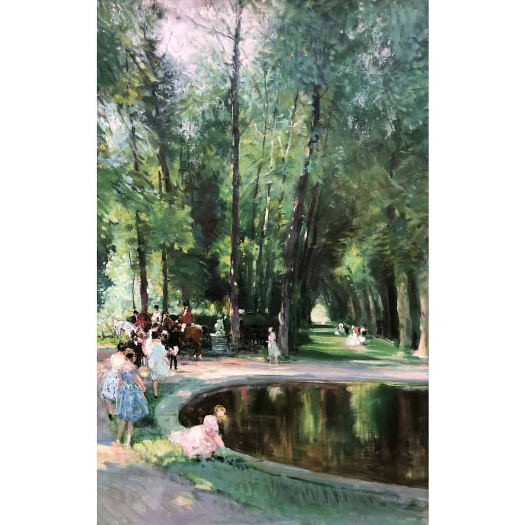 Herve Jules Langres Promenade à Blanchefontaine Huile Toile Signée Certificat D’authenticité 9