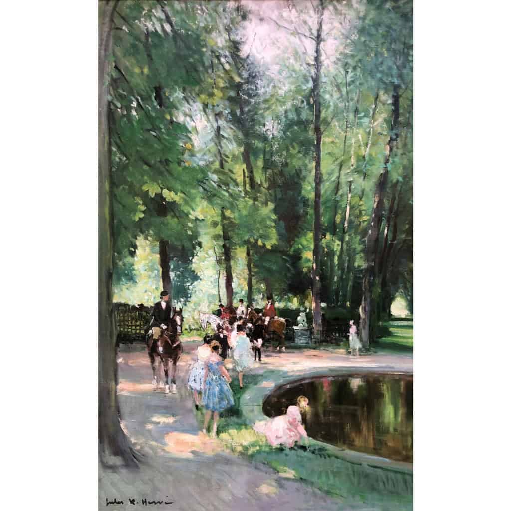 Herve Jules Langres Promenade à Blanchefontaine Huile Toile Signée Certificat D’authenticité 8