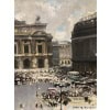 HERVE Jules Peinture Française 20è Paris L’opéra Huile sur Toile Signée Certificat D’authenticité 19