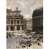 HERVE Jules Peinture Française 20è Paris L’opéra Huile sur Toile Signée Certificat D’authenticité 15