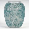 1932 René Lalique – Vase Biches Verre Blanc Patiné Bleu 11