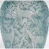 1932 René Lalique – Vase Biches Verre Blanc Patiné Bleu 15