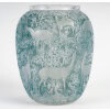 1932 René Lalique – Vase Biches Verre Blanc Patiné Bleu 13