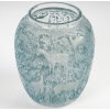 1932 René Lalique – Vase Biches Verre Blanc Patiné Bleu 14