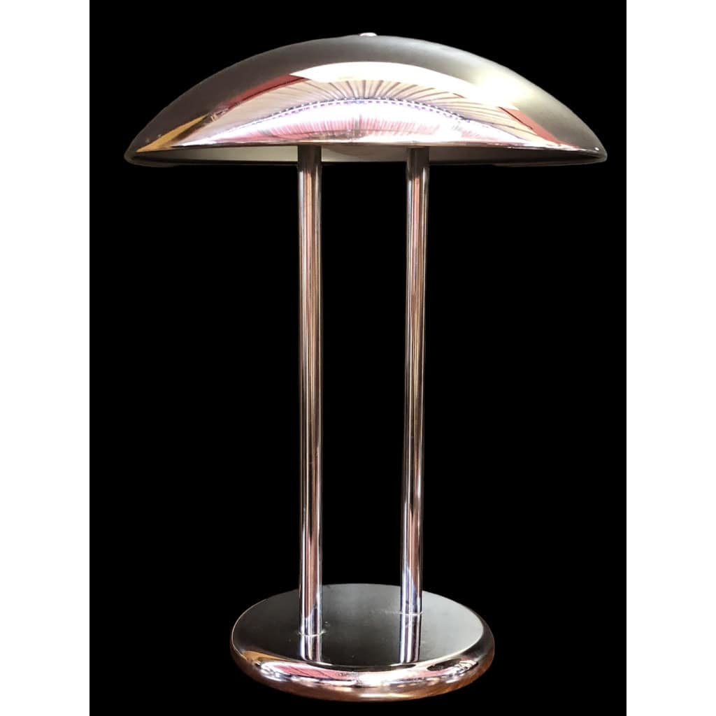 lampe vintage chrome champignon par Robert Sonneman, années 70. 3