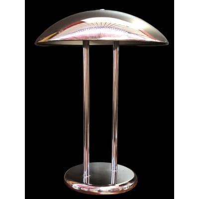 lampe vintage chrome champignon par Robert Sonneman, années 70.