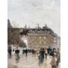 L’HUILLIER Jacques Paris La Belle époque Animation Quai De L’hôtel De Ville Huile sur Toile Signée Certificat d’authenticité 18