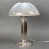 1924 René Lalique – Paire De Lampes Coquilles Verre Opalescent Et Bronze Nickelé 10