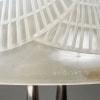 1924 René Lalique – Paire De Lampes Coquilles Verre Opalescent Et Bronze Nickelé 12