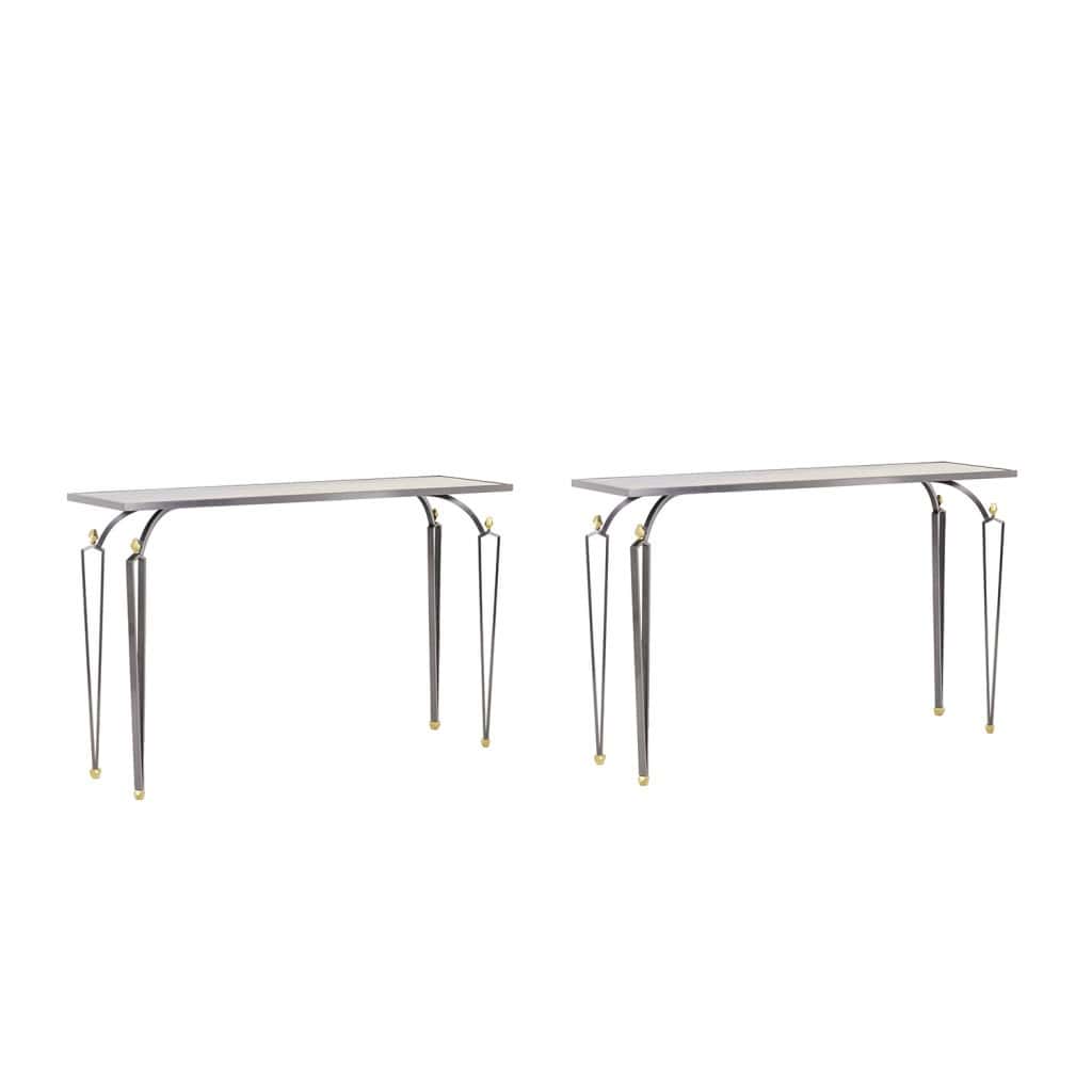 Paire de consoles modèle « R.Dubois ». Travail d’artisan d’art. LS63765002/2B 3