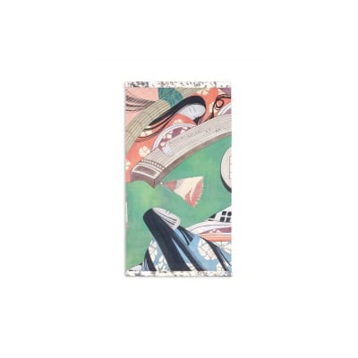 Toile peinte représentant des danseuses japonaises. Contemporain. LS63451098I