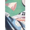 Toile peinte représentant des danseuses japonaises. Contemporain. LS63451098I 12