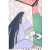 Toile peinte représentant des danseuses japonaises. Contemporain. LS63431089P 11