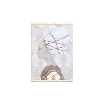 Toile peinte représentant une femme noble italienne. Contemporain. LS5526675T