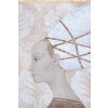 Toile peinte représentant une femme noble italienne. Contemporain. LS5526675T 11