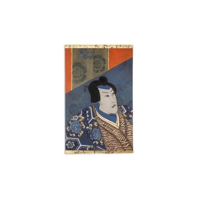 Toile peinte représentant un samouraï japonais. Contemporain. LS6341678U