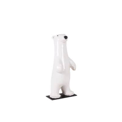 Valérie Courtet. Ours blanc debout. Travail contemporain. LS64171309P