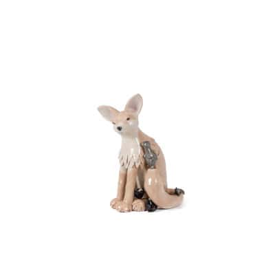 Valérie Courtet. Fennec en grès émaillé. Travail contemporain. LS6422959P