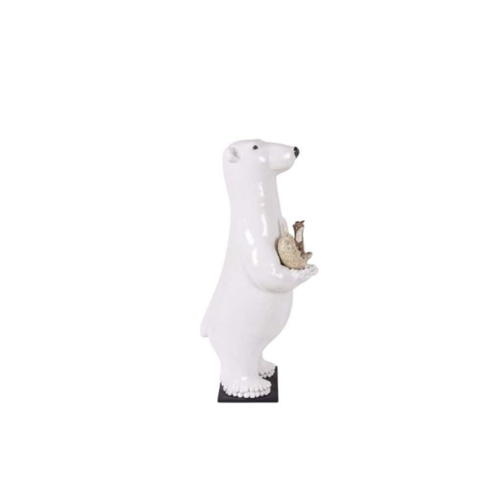 Valérie Courtet. Bear presenting 3 animals. Contemporary. LS64211605M 5