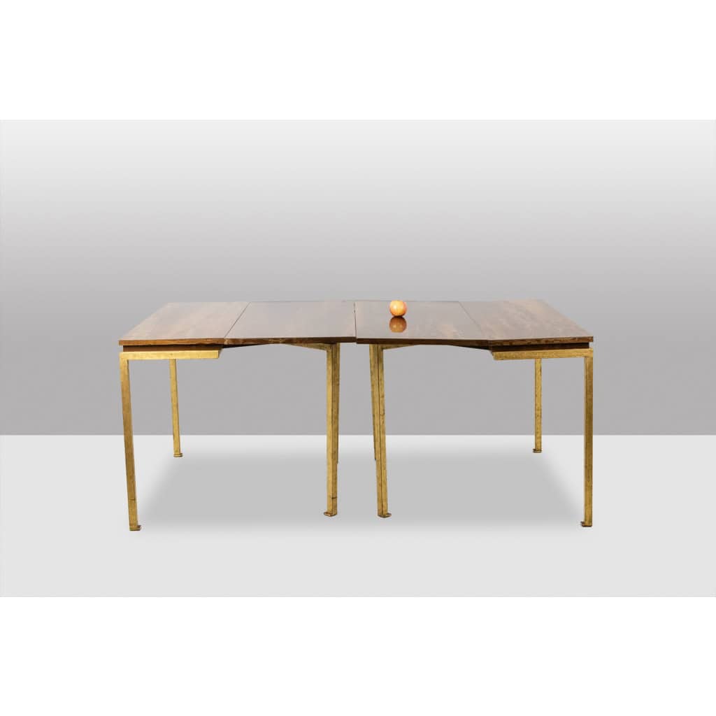 Maison Jansen. Paire de consoles en fer doré. Circa 1970. LS63551756U 4