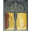 Affiche Tourisme Originale, Alo, La Basilique Romane de Vézelay, PLM, Chemins de Fer, Trains, Automobiles, Excursion, Architecture, Fresque, Sculpture, Tympan, Christ, Iconographie, Religion, Art Roman, Avallon, c.1920 10