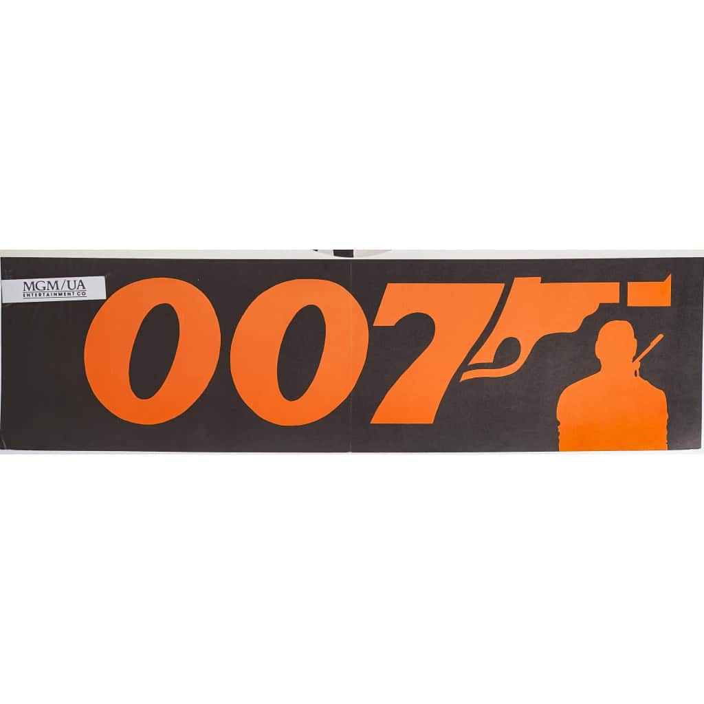 Affiche Cinéma Originale, James Bond, 007, Thunder Ball, Opération Tonnerre, Sean Connery, Ian Fleming, Pistolet, Agent, Espion, Espionnage, Bateau, Hélicoptère, Requin, Spectre, Film, Gadget c.1980 6