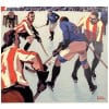 Affiche Art Déco Originale, Roger Broders, Chamonix, Mont-Blanc, Sports d’Hiver, Voyage, Transport, Tourisme, Hiver, Montagne, Massif, Alpes, Neige, Alpin, Patinoire, Hockey sur Glace, Hockeyeur, Patin, Crosse, Palet, Championnat du Monde, Train, PLM, Paris, Lyon, Méditerranée, 1930 10