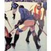 Affiche Art Déco Originale, Roger Broders, Chamonix, Mont-Blanc, Sports d’Hiver, Voyage, Transport, Tourisme, Hiver, Montagne, Massif, Alpes, Neige, Alpin, Patinoire, Hockey sur Glace, Hockeyeur, Patin, Crosse, Palet, Championnat du Monde, Train, PLM, Paris, Lyon, Méditerranée, 1930 12