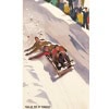 Affiche Art Déco Originale, Roger Broders, St Pierre de Chartreuse, Voyage, Transport, Tourisme, Hiver, Montagne, Massif, Neige, Sapin, Alpin, Chalet, Piste, Ski, Skieur, Bobsleigh, Descente, Train, PLM, Paris, Lyon, Méditerranée, Auvergne, Bob de Perquelin, 1930 16