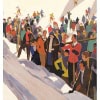 Affiche Art Déco Originale, Roger Broders, St Pierre de Chartreuse, Voyage, Transport, Tourisme, Hiver, Montagne, Massif, Neige, Sapin, Alpin, Chalet, Piste, Ski, Skieur, Bobsleigh, Descente, Train, PLM, Paris, Lyon, Méditerranée, Auvergne, Bob de Perquelin, 1930 15