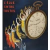 Affiche Originale, Leonetto Cappiello, Montre Élection, Horlogerie, Horloger, Gousset, Chronomètre, Cadran, Aiguille, Heure, Minute, Chiffres Romains, Femme, 1922 11