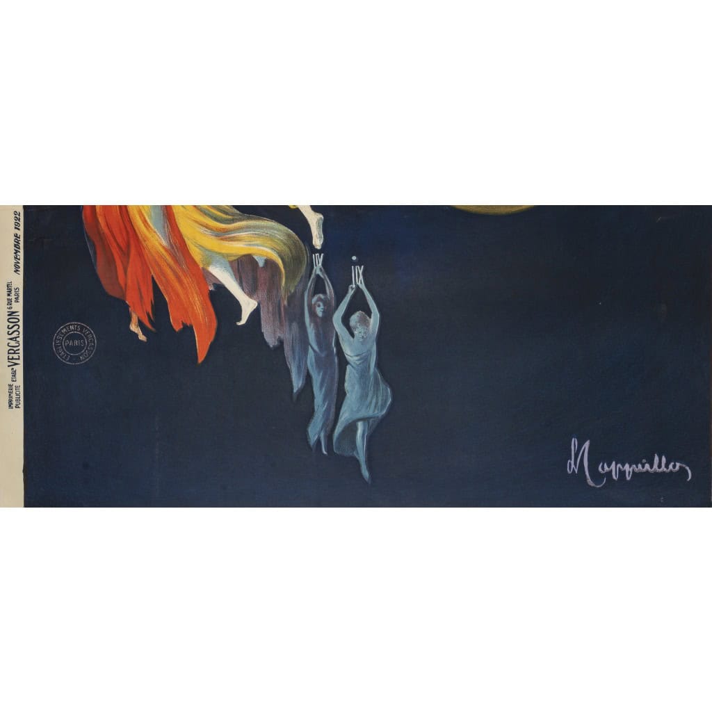 Affiche Originale, Leonetto Cappiello, Montre Élection, Horlogerie, Horloger, Gousset, Chronomètre, Cadran, Aiguille, Heure, Minute, Chiffres Romains, Femme, 1922 8