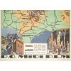 Affiche Tourisme Originale, Maurice Barbey, Les Gorges du Tarn et l’Aven-Armand, PLM, Chemins de Fer, Transport, Voyage, Trains, Autocars, Carte, Plan, Lignes, Réseau Ferroviaire, Rocamadour, Le Puy, Carcassonne, Millau, 1927 14