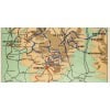 Affiche Tourisme Originale, Maurice Barbey, Les Gorges du Tarn et l’Aven-Armand, PLM, Chemins de Fer, Transport, Voyage, Trains, Autocars, Carte, Plan, Lignes, Réseau Ferroviaire, Rocamadour, Le Puy, Carcassonne, Millau, 1927 13