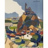 Affiche Tourisme Originale, Maurice Barbey, Les Gorges du Tarn et l’Aven-Armand, PLM, Chemins de Fer, Transport, Voyage, Trains, Autocars, Carte, Plan, Lignes, Réseau Ferroviaire, Rocamadour, Le Puy, Carcassonne, Millau, 1927 16