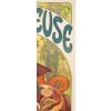 Affiche Art Nouveau Originale, Alphonse Mucha, Bières de la Meuse, Alcool, Boisson, Brasserie, Brasseur, Femme, Cheveux, Chevelure, Chope, Pinte, Mousse, Malt, Orge, Houblon, Blé, Fleurs, Pavot, Coquelicot, Allégorie, Déesse, Bar-le-Duc, Belle Epoque, 1897 14
