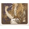 Affiche Art Nouveau, Alphonse Mucha, JOB, Femme, Cheveux, Chevelure, Cigarette, Tabac, Fumeur, Fumée, Cendre, Allégorie, Belle Epoque, 1896 11