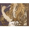 Affiche Art Nouveau, Alphonse Mucha, JOB, Femme, Cheveux, Chevelure, Cigarette, Tabac, Fumeur, Fumée, Cendre, Allégorie, Belle Epoque, 1896 13