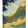 Affiche Tourisme Originale, Roger Soubie, Dauphiné, PLM, Chemins de Fer, St Pierre de Chartreuse, Couvent de la Grande Chartreuse, Grand Som, Montagne, Vallée, Paysage, Alpin, Transport, Voyage, Train, Monastère, c.1920 11
